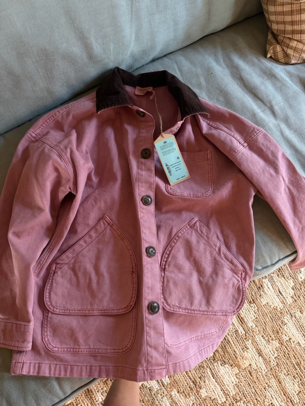 Faherty Nostalgia Rose Canvas Barn Jacket size XS/S